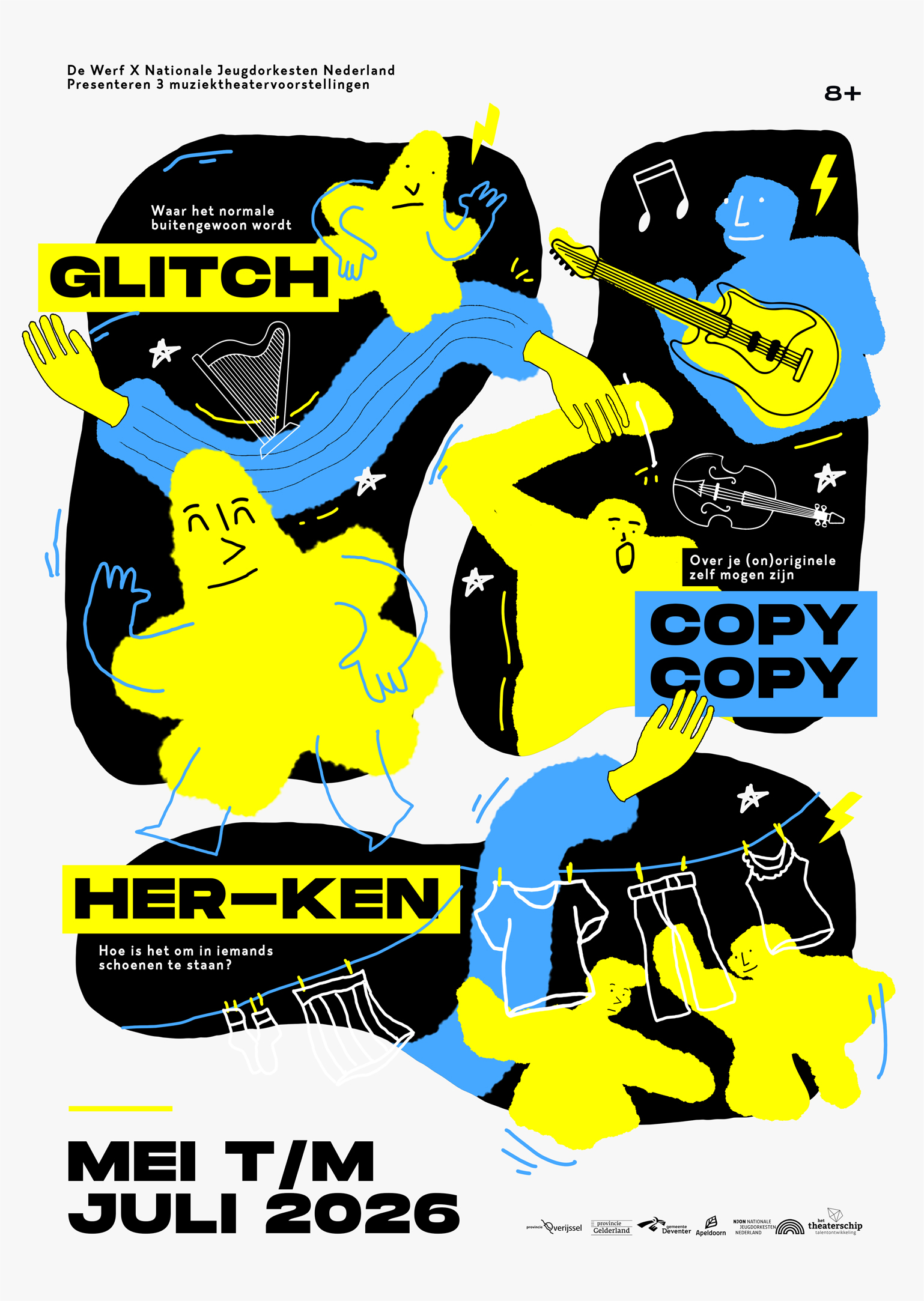 Poster GLITCH, COPY COPY & Her-ken